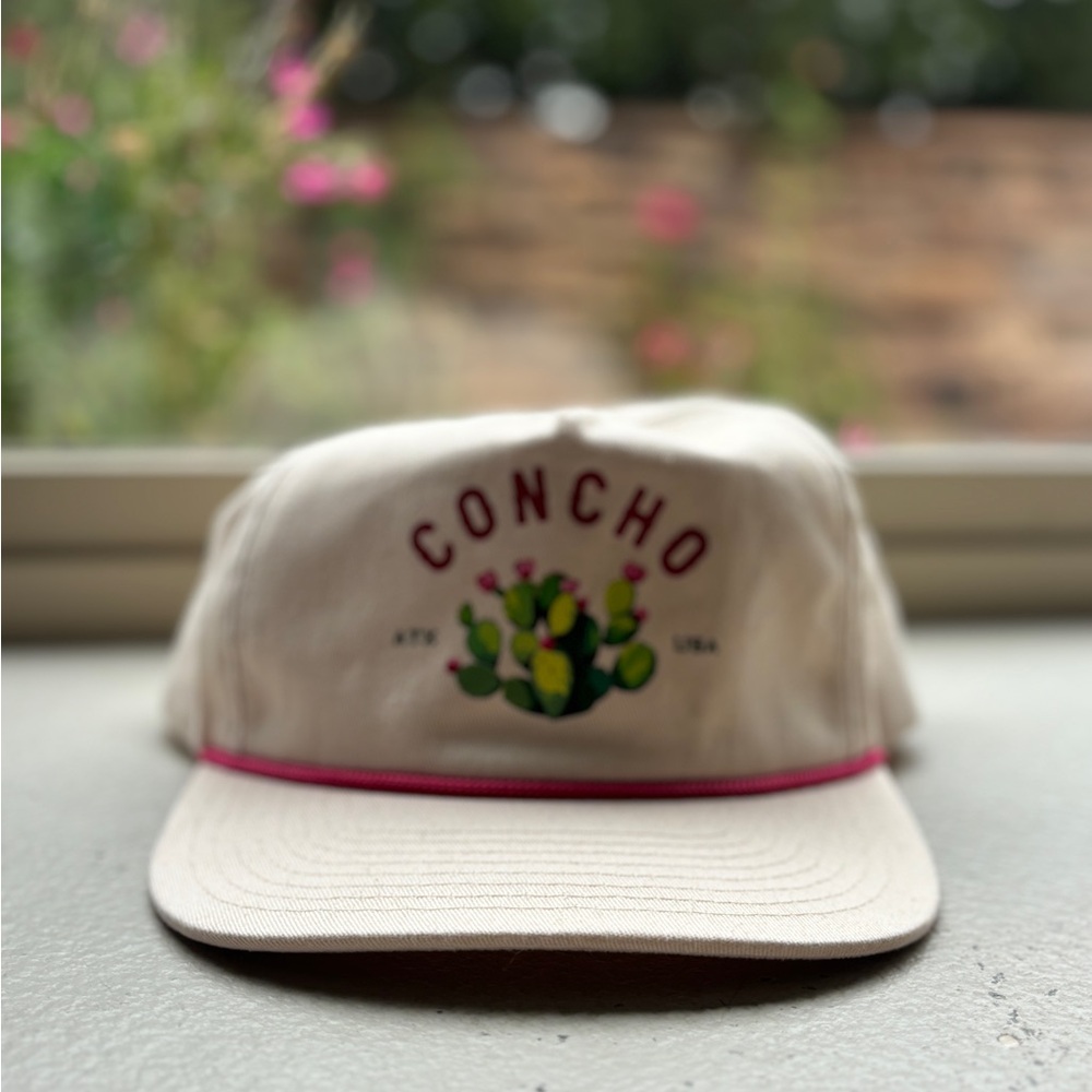 Concho ATX Cactus Rope Hat Beige Snapback Cap Austin USA - Picture 5 of 5